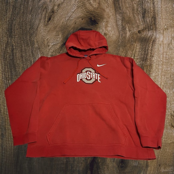 Nike Other - Nike Ohio State Buckeyes Hoodie Red Swoosh NCAA Hoodie Men's XL